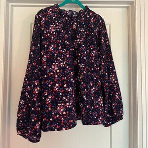 J. Crew floral blouse